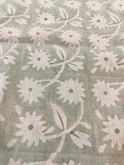 Elzira Block Print Handloom Linen Fabric